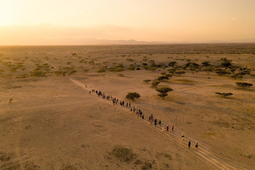 Many migrants cross deserts to reach their destination.